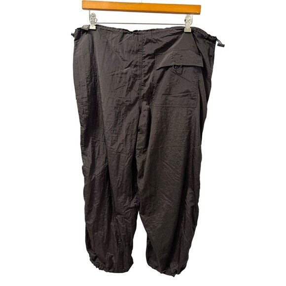Almost Famous Sz  XL Black Parachute Pants Nylon Lightweight Relaxed Fit . NWT - Picture 6 of 12